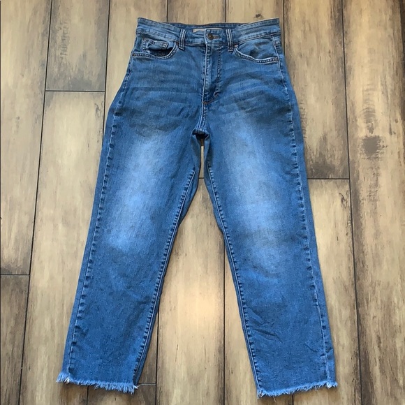 JOE'S High Rise Fray Crop Hem Straight Jeans - Picture 3 of 12